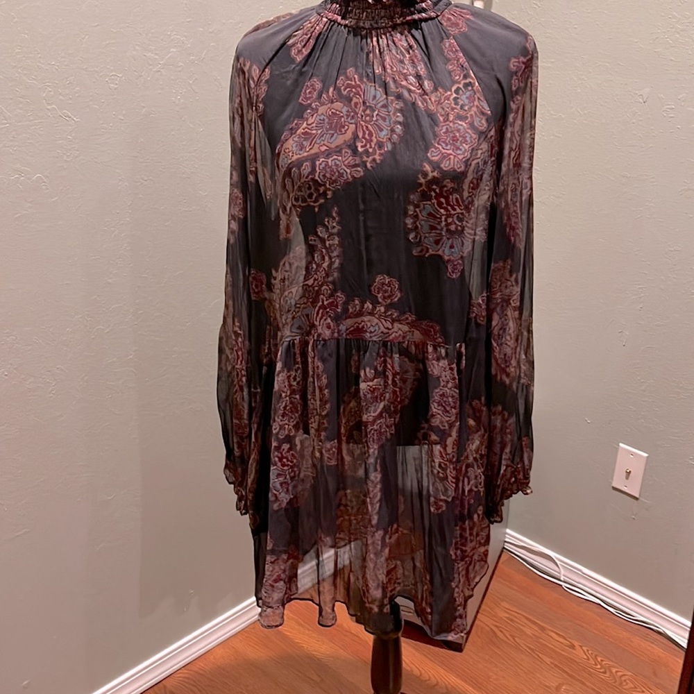 Free People sheer Tunic / Dress Size large
